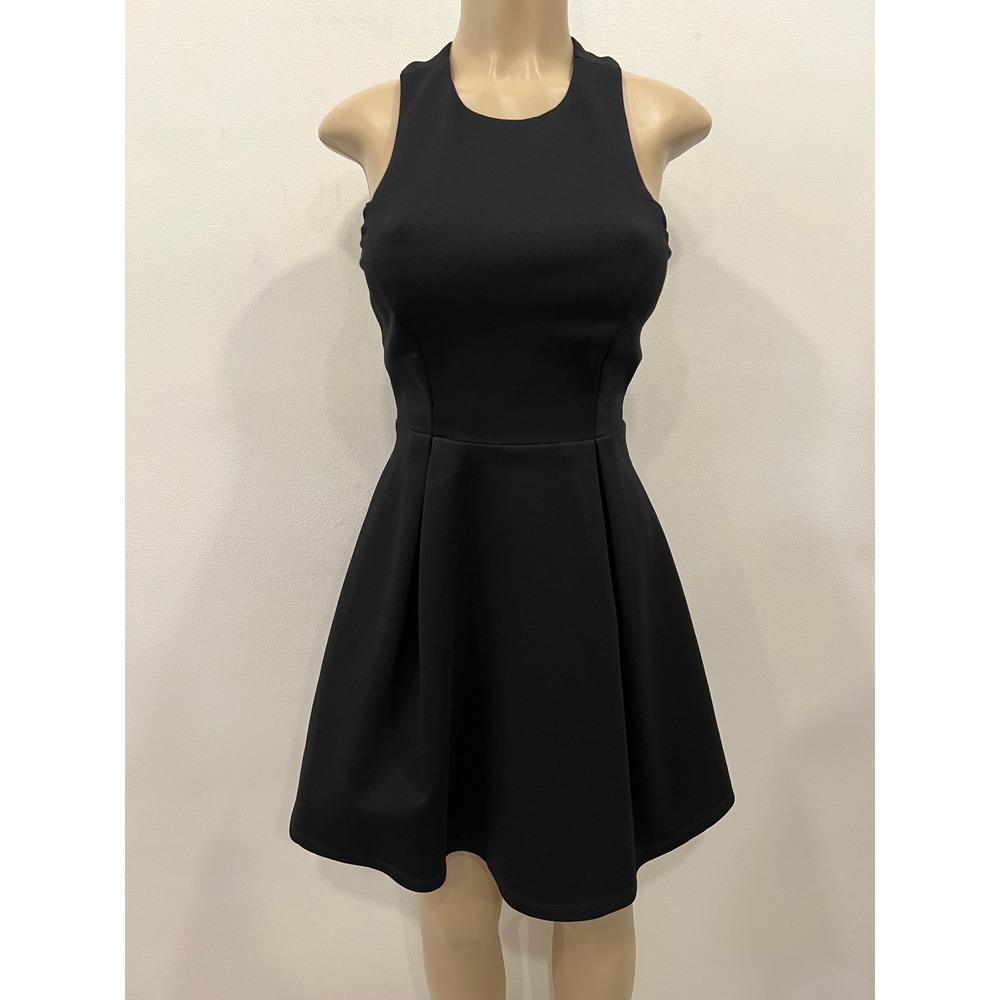 Lulus Little Black Dress XS Women Black Cutout Back Fit & Flare Sleeveless NWT